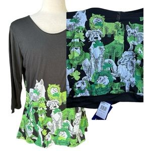 NEW NEW SHAMROCK HOUNDS Women’s TUNIC ☘️ • hi low top dogs